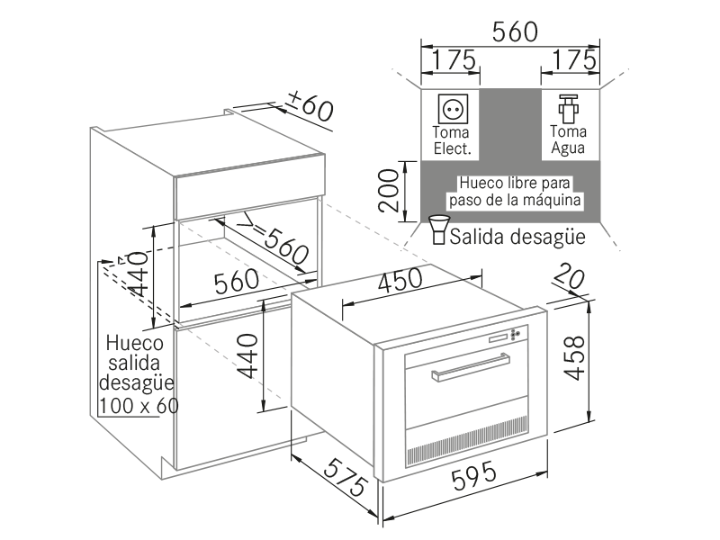 Machine à glaçons - Ice Maker - Dessin technique